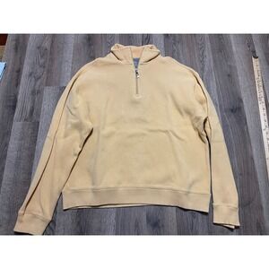 Paradise Collection Sweater, Women's Size Medium, Yellow, Pullover, 1/4 Zip